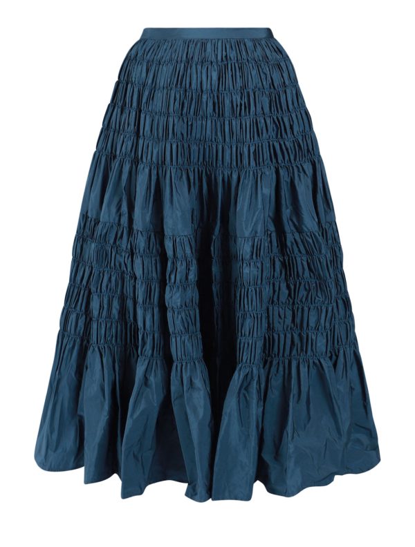 Lovzar Taffeta Skirt-blue
