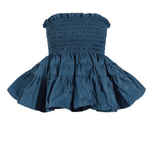 Lovzar Taffeta Peplum Top