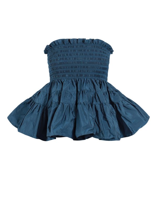 Lovzar Taffeta Peplum Top